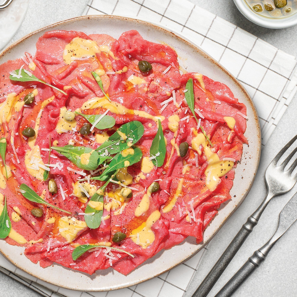 Receita: Carpaccio Clássico (Lagarto ou Bife Ancho)