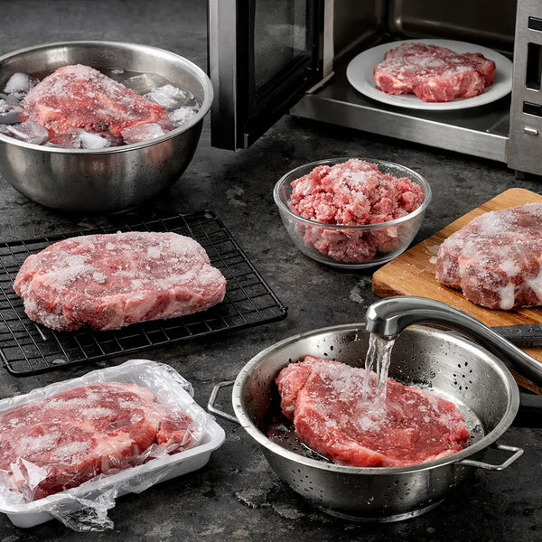 Quais são os erros mais comuns ao descongelar a carne e que comprometem o sabor