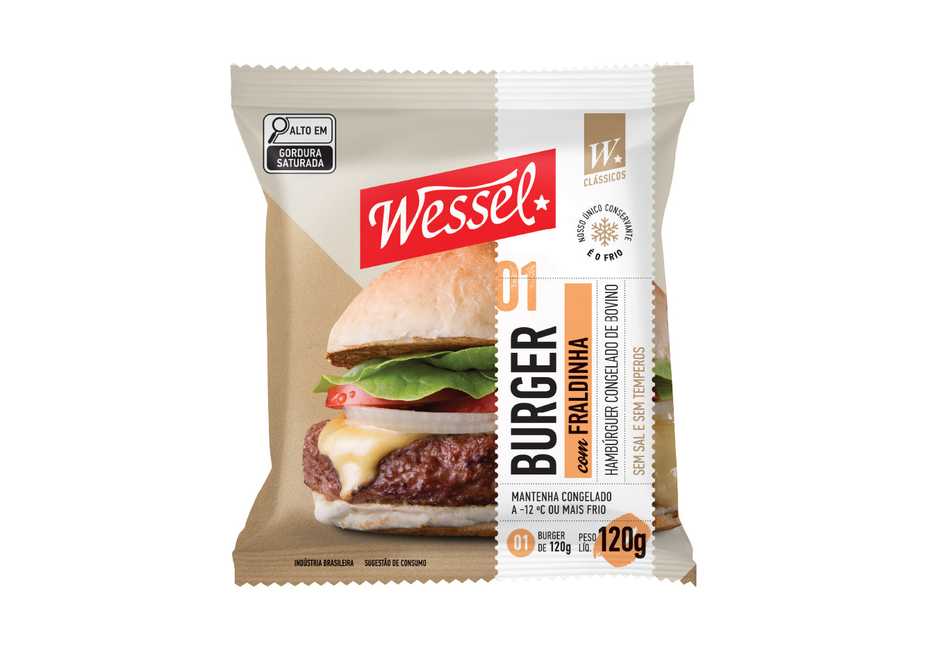 Hamburgada Fraldinha 120g (24 burgers)