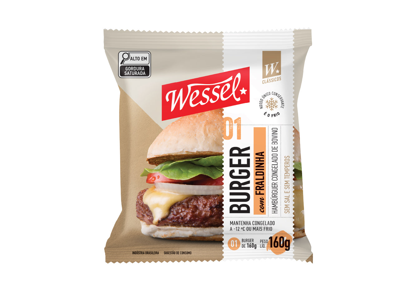 Hamburgada Fraldinha 160g (20 burgers)