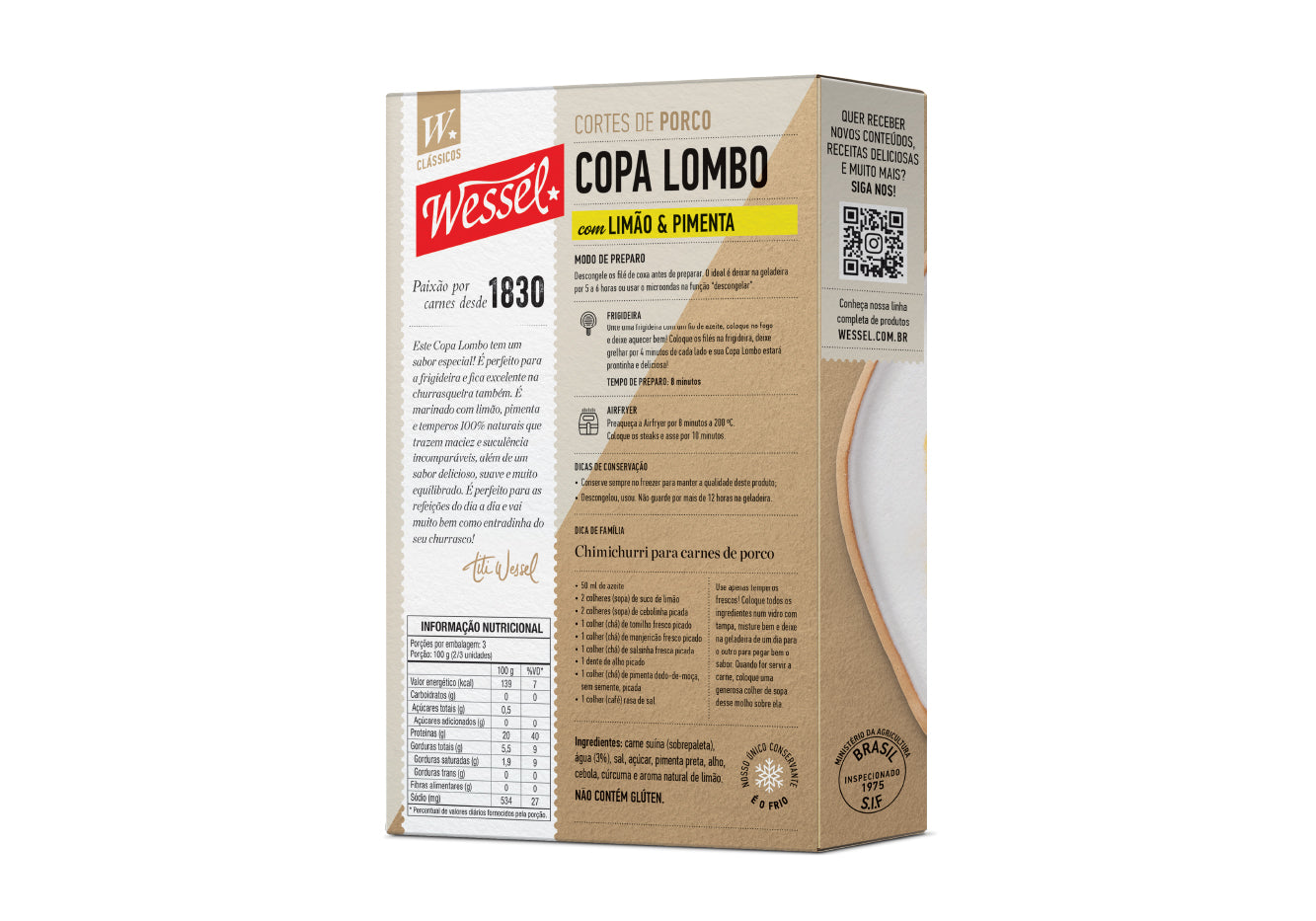 Copa Lombo De Porco com Limão e Pimenta