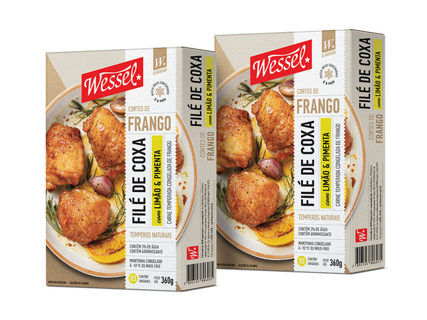 Filé de Coxa Limão e Pimenta (pack com 2 unidades)