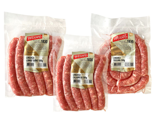 Pack Degustação de Linguiças Seleção (pack com 3 unid.)